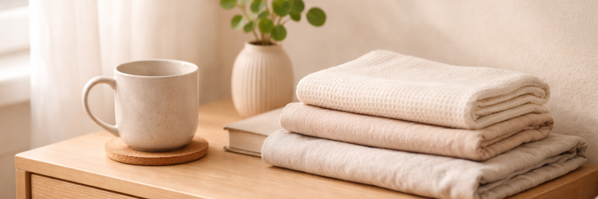 bedlinen and coffee mug 