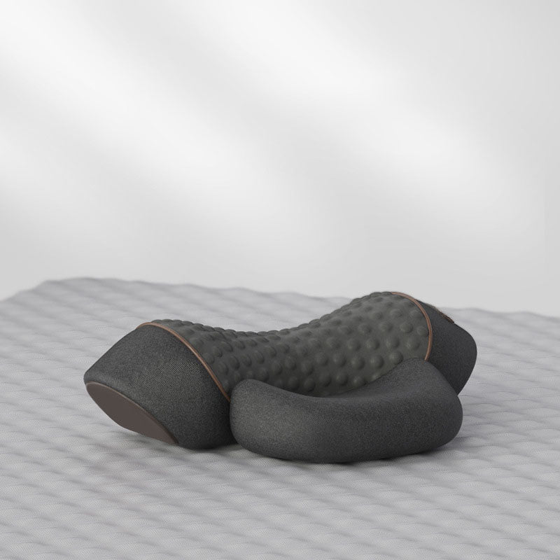 Gray pillow on a white background