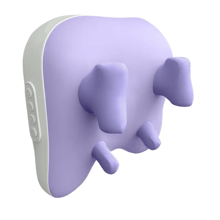 Purple massager on a white background